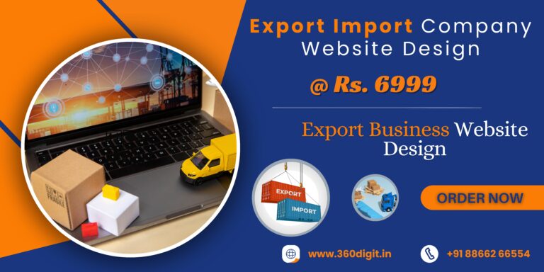 Export Import Company Website Design