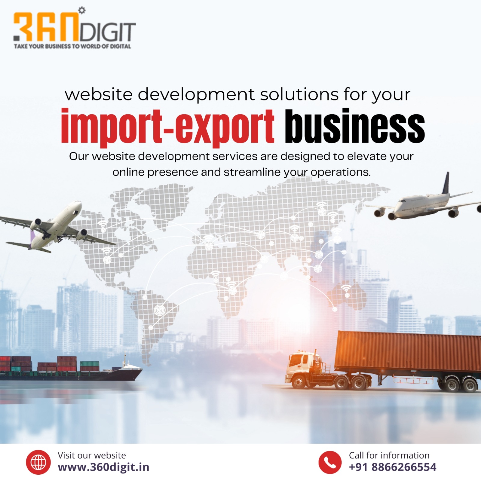 Export Import Company Website Design